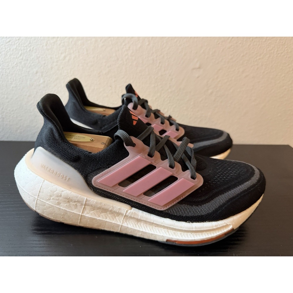 Size 8 - Adidas UltraBoost Light Black Pink Strata Women's Running Shoes